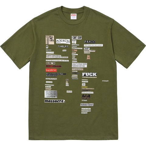 Supreme Cutouts Tee - Olive