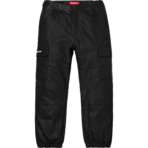 Supreme Leather Cargo Pant - Black