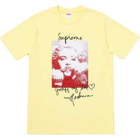 Supreme Madonna Tee - Pale Yellow