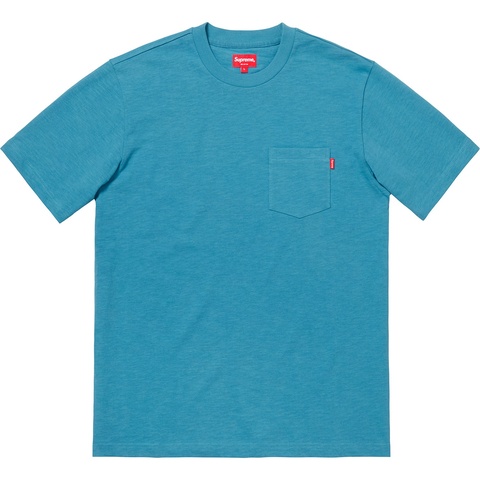 Supreme S/S Pocket Tee - Dusty Blue