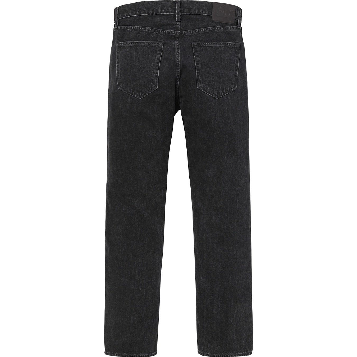 Supreme Stone Washed Black Slim Jean (FW18) - Washed Black - $148