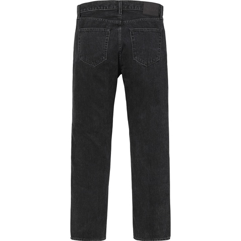 Supreme Stone Washed Black Slim Jean - Washed Black