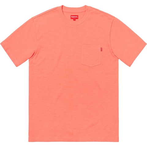 Supreme S/S Pocket Tee - Coral