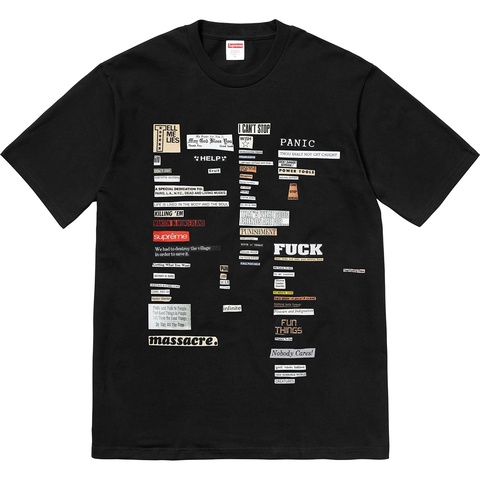 Supreme Cutouts Tee - Black