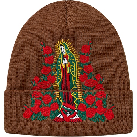 Supreme Guadalupe Beanie - Brown
