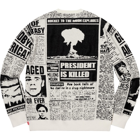 Newsprint Sweater - fall/winter 2018 - Supreme