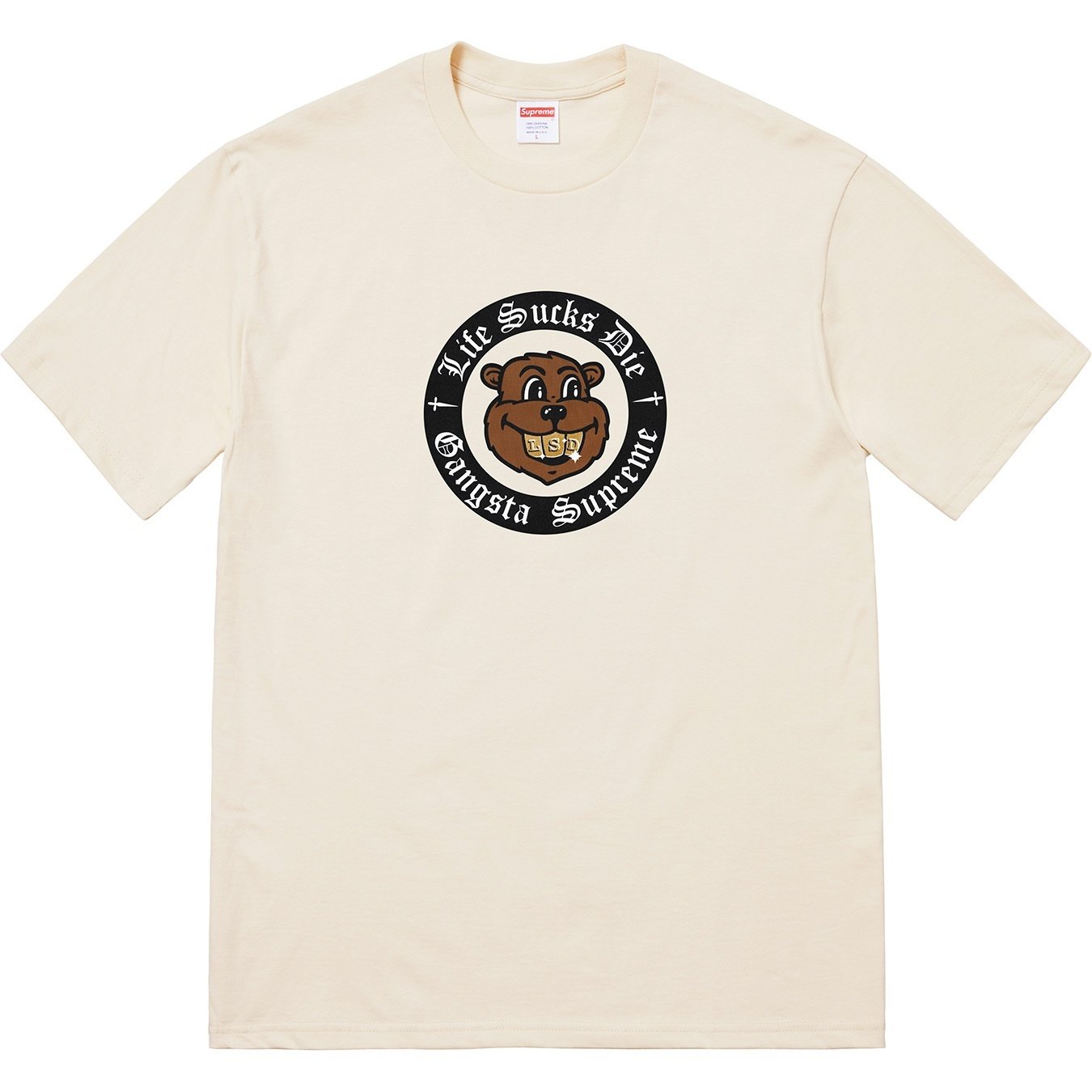 Supreme Life Sucks Die Tee (FW18) - Natural - $36