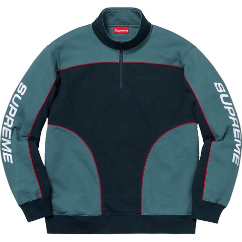 Supreme Speedway Half Zip Sweatshirt - Navy