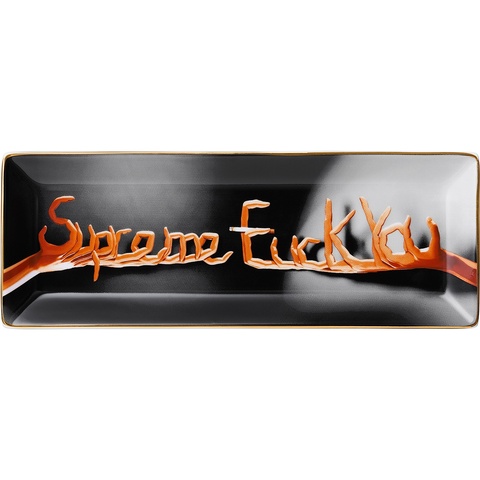 supreme fuck you 陶器長皿 Fuck You Tray - fall/winter 2018 - Supreme