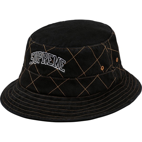 Supreme Diamond Stitch Crusher - Black
