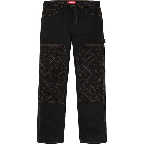 Supreme Diamond Stitch Carpenter Jean - Black