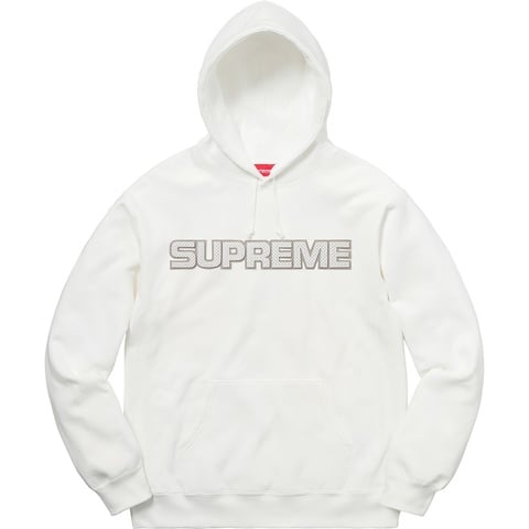 トップス Supreme Perforated Leather Hooded L Supreme Perforated Leather Hooded Sweatshirt Black Men's - FW18 - US