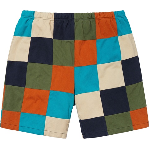 Supreme Patchwork Pique Short - Navy