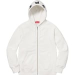 Supreme Bone Zip Up Sweatshirt (FW18) - White