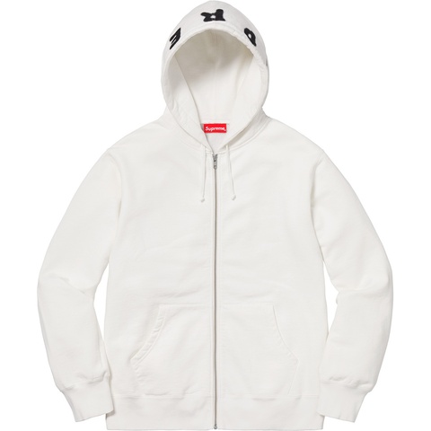 Supreme Bone Zip Up Sweatshirt - White