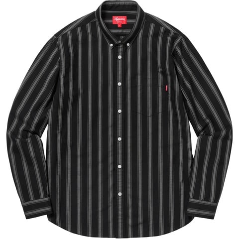 Supreme Oxford Shirt - Black Stripe