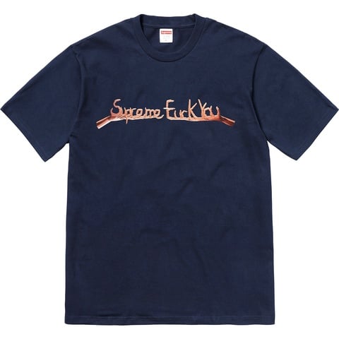 Supreme Fuck You Tee - Navy