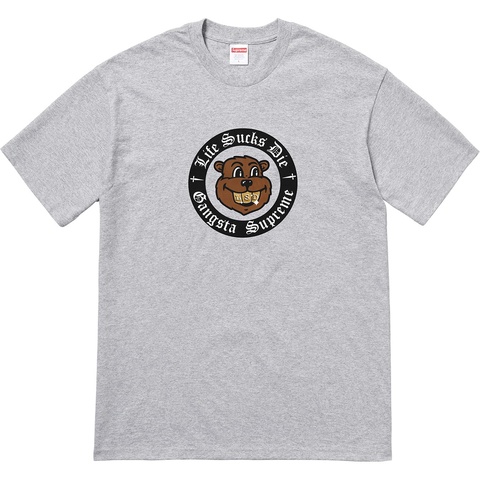 Supreme Life Sucks Die Tee - Heather Grey