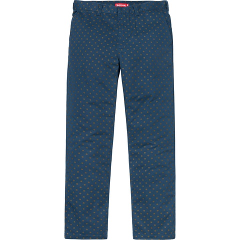 Supreme Work Pant - Light Navy Polka Dot