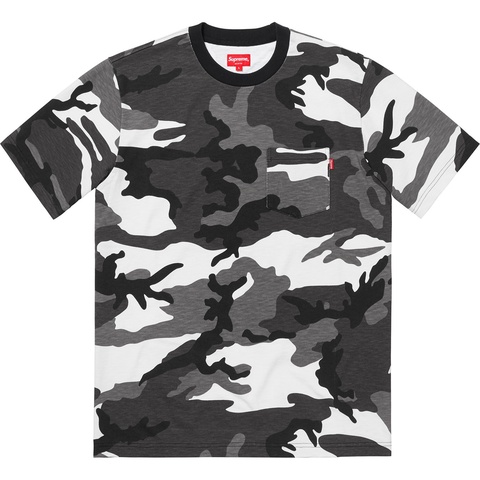 Supreme S/S Pocket Tee - Snow Camo