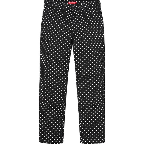 Supreme Work Pant - Black Polka Dot