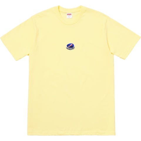 Supreme Bottle Cap Tee - Pale Yellow