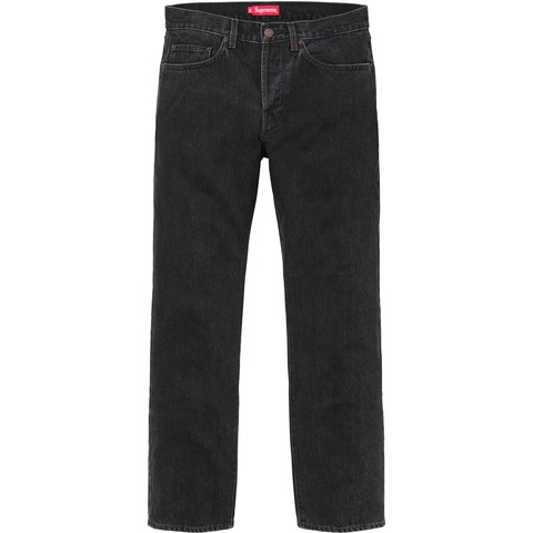 Supreme Stone Washed Black Slim Jean - Washed Black