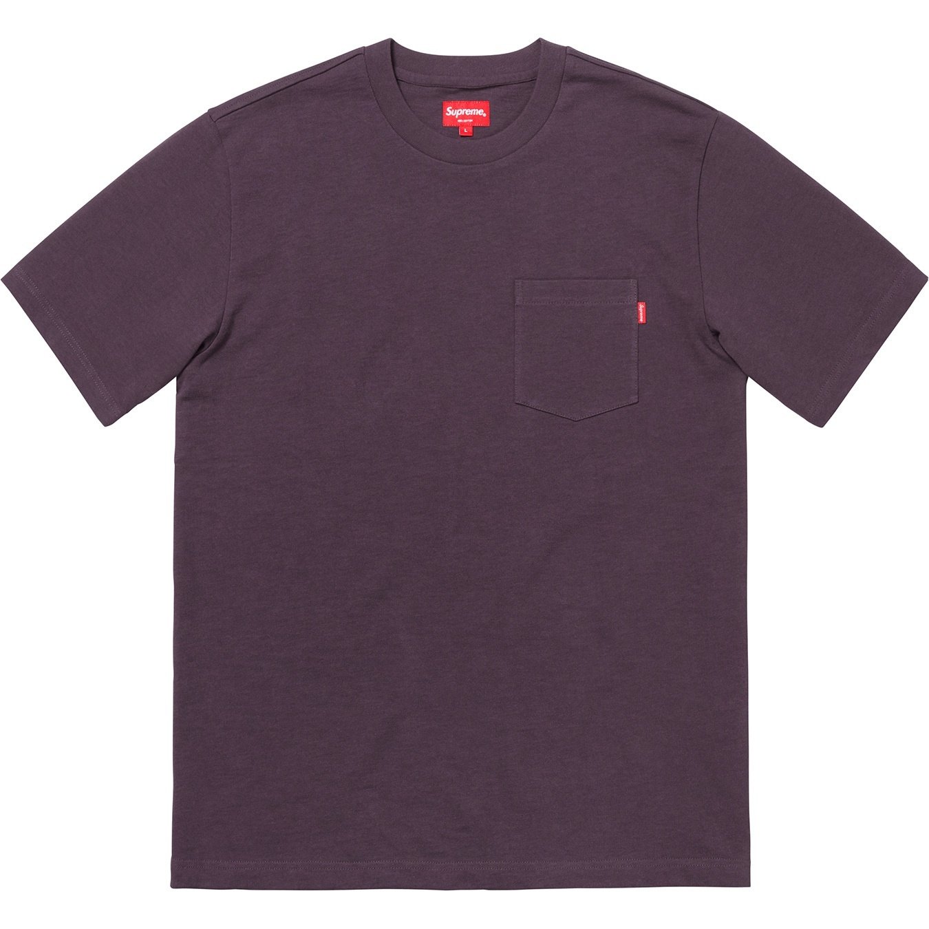 Supreme S S Pocket Tee (FW18) - Plum - $62