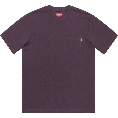 Supreme S/S Pocket Tee - Plum