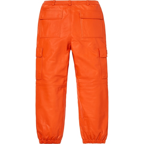 Supreme Leather Cargo Pant - Orange