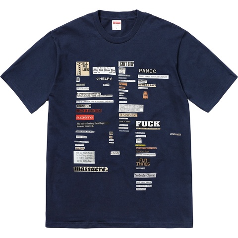 Supreme Cutouts Tee - Navy