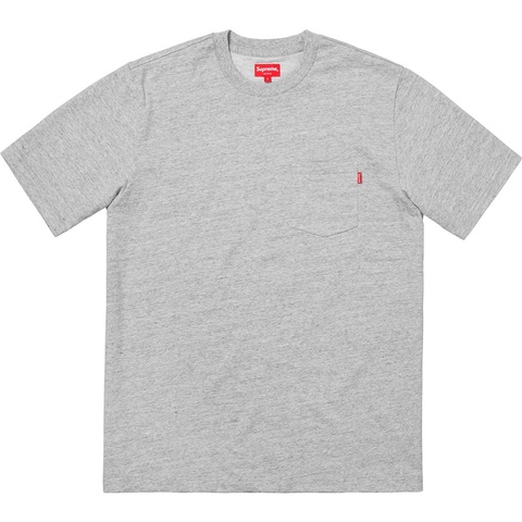 Supreme S/S Pocket Tee - Heather Grey
