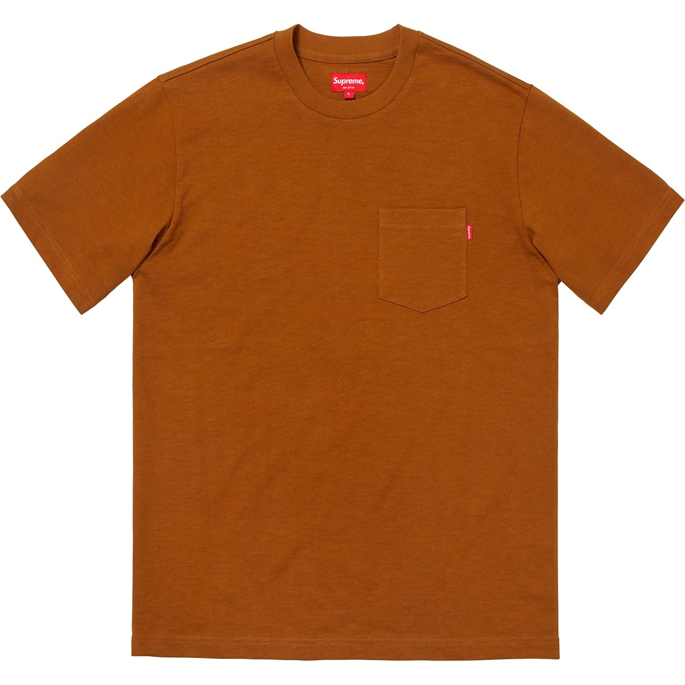 Supreme S S Pocket Tee (FW18) - Rust - $62