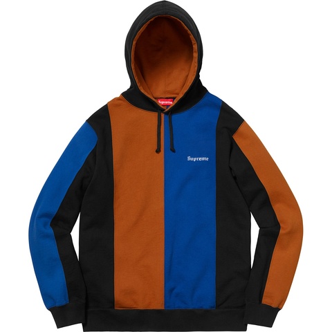 Supreme Tricolor Hooded Sweatshirt - Black