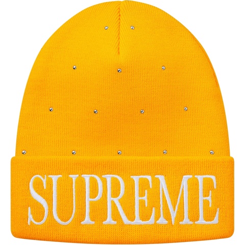 Supreme Studded Beanie - Yellow