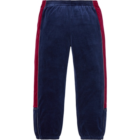 Supreme Velour Track Pant - Navy