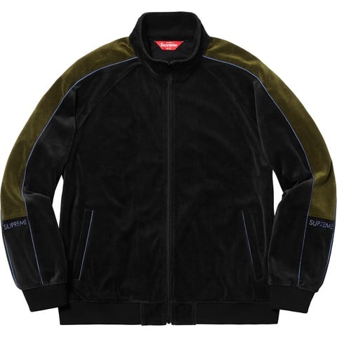 Supreme Velour Track Jacket - Black