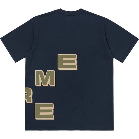 Supreme Stagger Tee - Navy