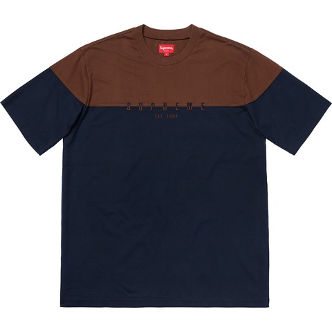 Supreme Split Logo S/S Top - Navy