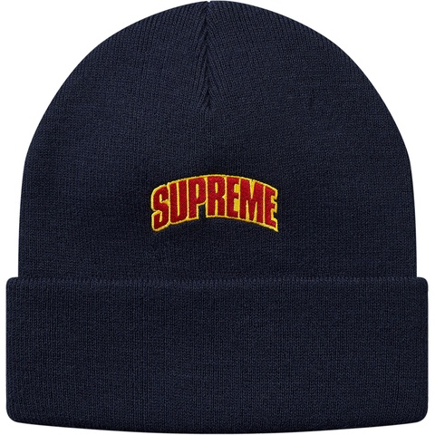 Supreme Crown Logo Beanie - Navy