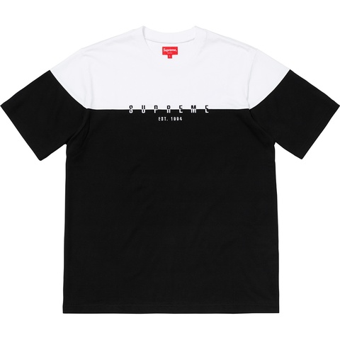 Supreme Split Logo S/S Top - Black