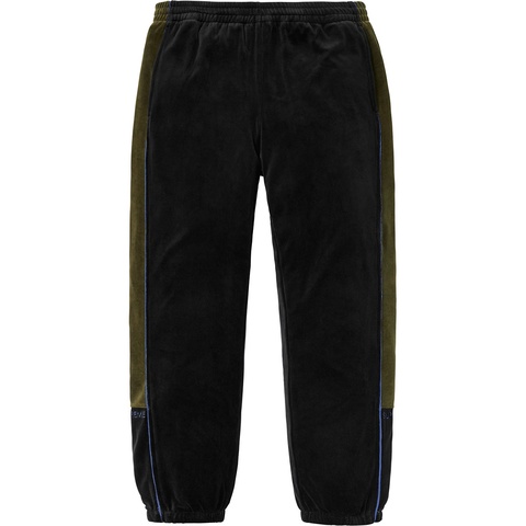 Supreme Velour Track Pant - Black