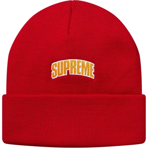 Supreme Crown Logo Beanie - Red