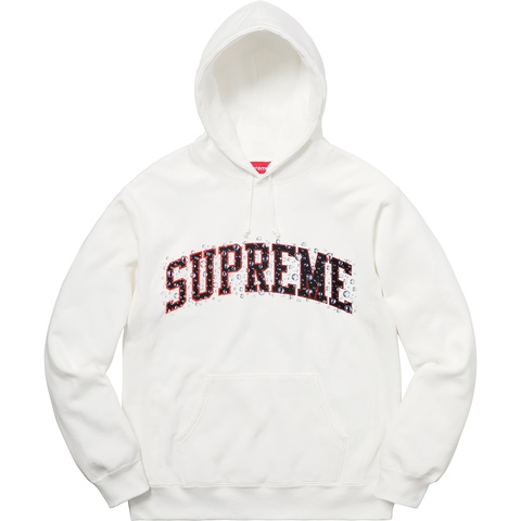 Supreme Water Arc Hooded Sweatshirt - White