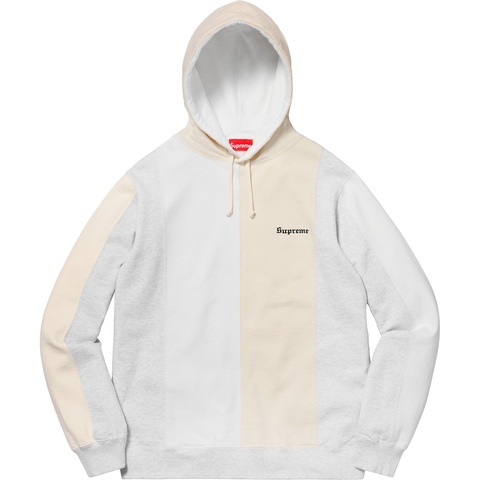 Supreme Tricolor Hooded Sweatshirt - Ash Grey