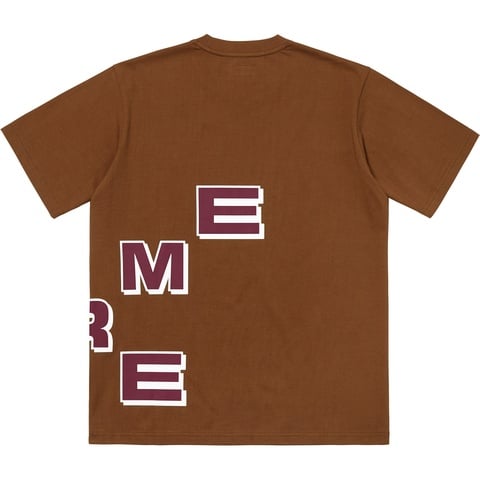 Supreme Stagger Tee - Brown