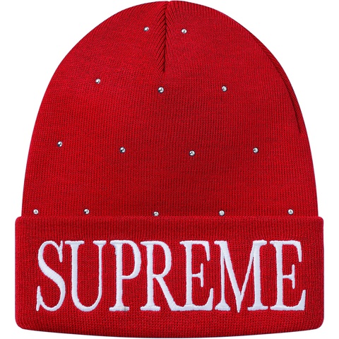 Supreme Studded Beanie - Red
