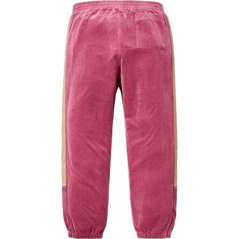 Supreme Velour Track Pant - Pink