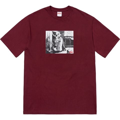 Supreme Mike Kelley/Supreme Hiding From Indians Tee - Burgundy
