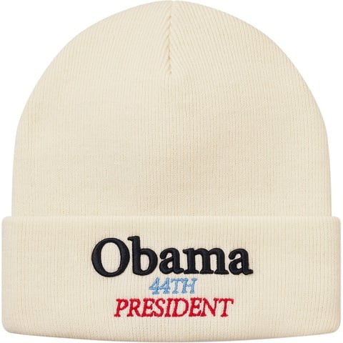 Supreme Obama Beanie - Natural